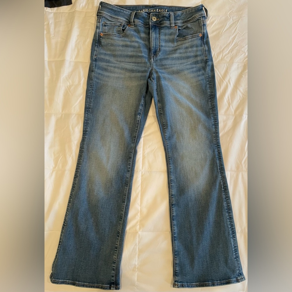 American Eagle Outfitters Light Blue Flare Jeans